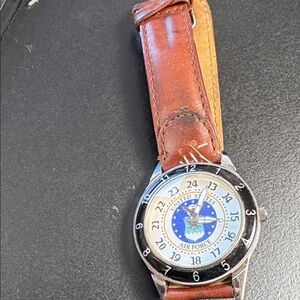 United States Air Force Watch - Brown Leather Strap